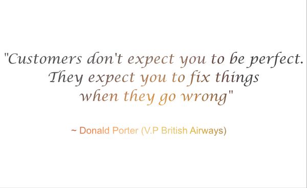 Donald Porter on customer service quote