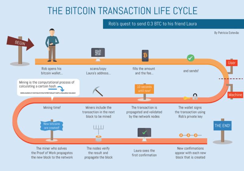 Bitcoin-transaction-infographics