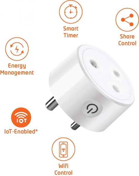 Orient Electric i-Nex WiFi enabled Smart Socket Plug 10A