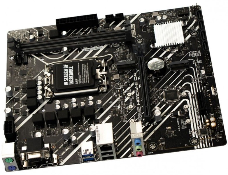 ASUS Prime H610M E D4 Intel H610 mATX motherboard 1