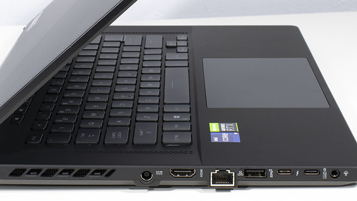 ASUS ROG Zephyrus M16 gaming laptop ports