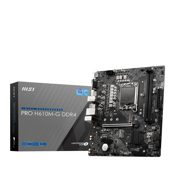 MSI Pro H610M G DDR4 gaming motherboard