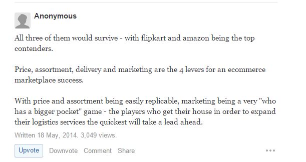 Amazon Vs Flipkart VS Snapdeal Better Service Wins