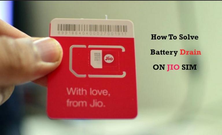 JIO Sim Battery Drain How To Solve It
