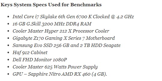 System Specs