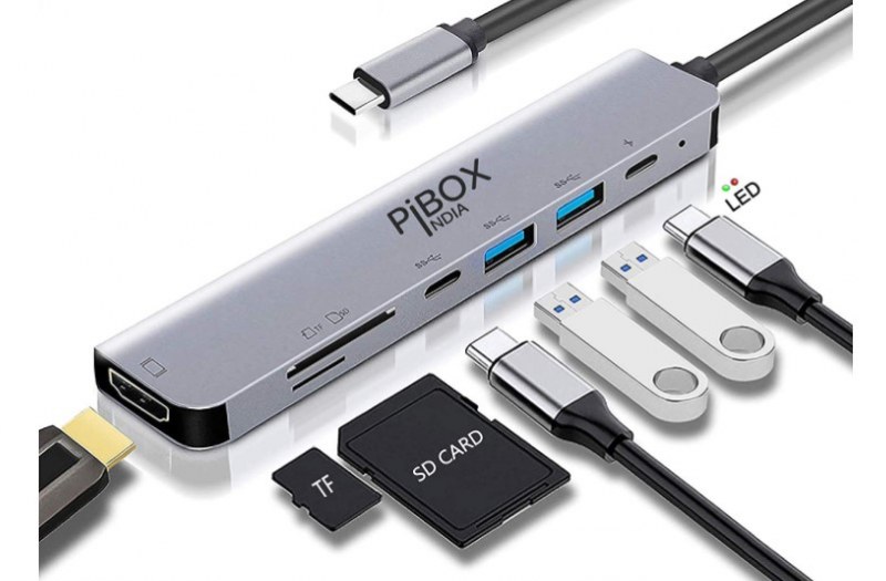 Pibox India USB C hub dock