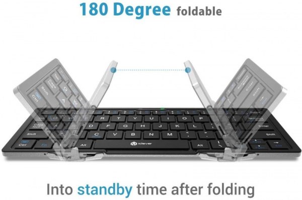 iClever portable folding wireless keyboard