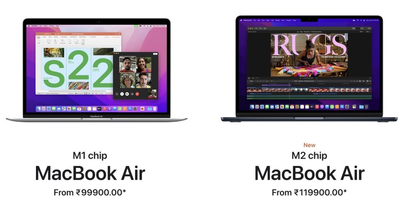 Apple M2 MacBook Air Vs M1 Macbook Air