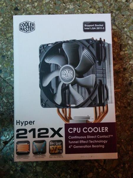 packaging and cover cooler master hyper 212X